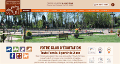 Desktop Screenshot of centre-equestre-des-costieres.com