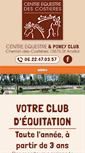 Mobile Screenshot of centre-equestre-des-costieres.com